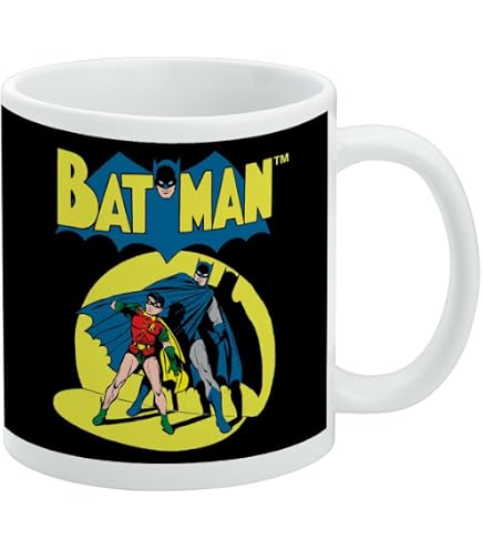 Amazon.com: Ceramic DC Comics 273965X Batman Boxed Mug Batman Logo, Black :  Home & Kitchen