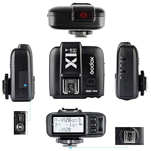 Godox XProII-N Flash Trigger For Nikon - Wireless TTL, High-Speed Sync 1/8000s, 2.4GHz, App Control