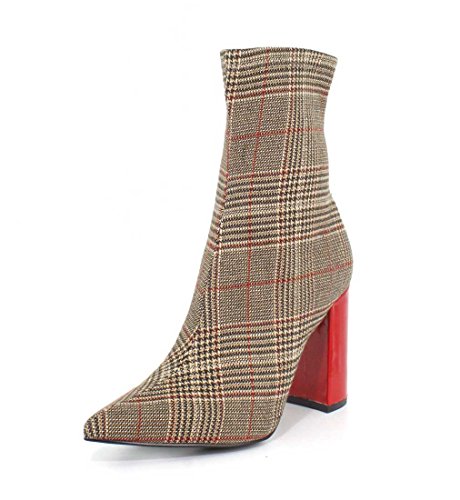 jeffrey campbell siren bootie plaid