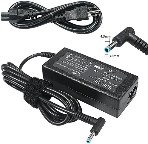 Samate 19.5V 3.33A 65W Replacement AC Adapter Charger for HP Chromebook 14 Series Notebook PC,HP Pavilion 15 Series Notebook PC,fit PA-1650-32HE 709985-001 710412-001 709985-002 709985-003 714657-001