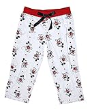 Disney Mickey Mouse Womens Pajama Pant With Classic Mickey Print - Red White