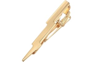 Yoursfs Lightning Tie Clip for Men Stainless Steel Unique Tie Clips Personalized tie Clip for Men