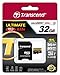 Transcend 32 GB MicroSDHC Class 10 UHS-I/U3 Memory Card with Adapter 95 Mb/s (TS32GUSDU3)
