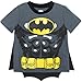 Warner Bros. Batman Toddler Boys' T-shirt with Cape  Grey (2T)