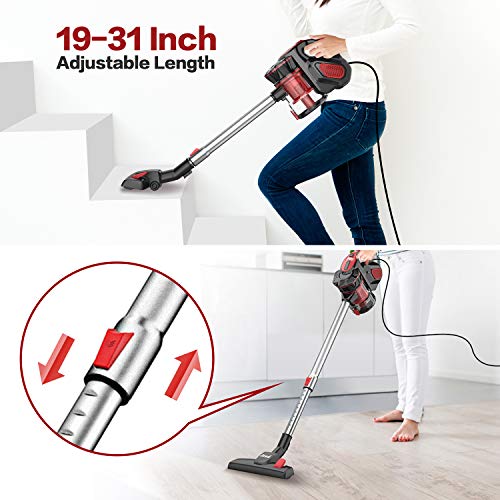 INSE Vacuum Cleaner Corded I5 Stick Vacuum Cleaner 18KPA Powerful