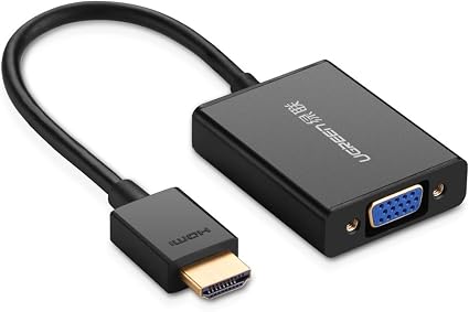 Amazon Ugreen Hdmi To Vga Hdmi Vga変換アダプタ オスーメス Hdmi To Vga ビデオ変換 Active 1080p 高解像度 音声出力あり 金メッキコネクタ搭載 Mirco Usbケーブル付 アルミ合金製 Ugreen 変換コネクタ 通販