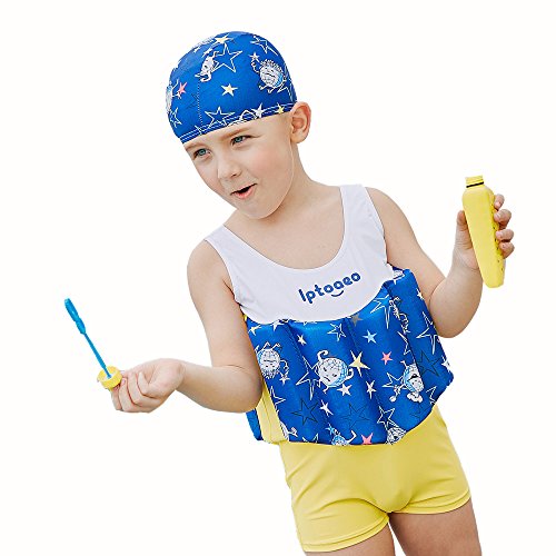 Kingswell Float Suit Toddler Swimsuit Kids Swim Training Aid Bathing Vest Suit with Removable Buoyancy Float for Toddler Boys