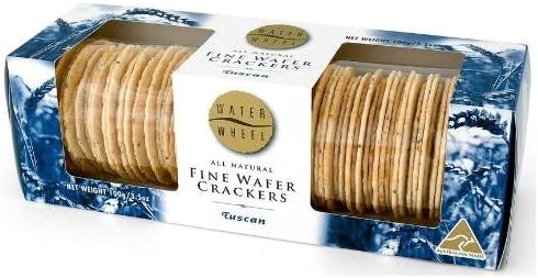 Waterwheel Tuscan Crispbread, 3.53-Ounce Boxes (Pack of 12)