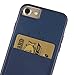 Sinjimoru iPhone SE 2020 / iPhone 8/7 Case with Card Holder, Card Wallet Cell Phone Case Cover for Apple iPhone SE 2/8 / 7. Sinji Pouch Case, Navy.