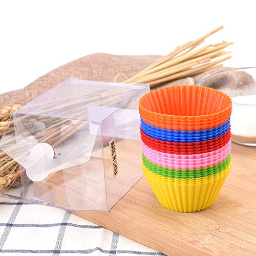 Binmer (TM) 24 PC Kitchen Craft Cake Cups Cookies Muffin Chocolate Liners Wrappers Baking Cupcake Cases 7CM