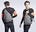 Pioneeryao 19'' Sling Bag Backpack Crossbody Bag Shoulder Bag (Black)