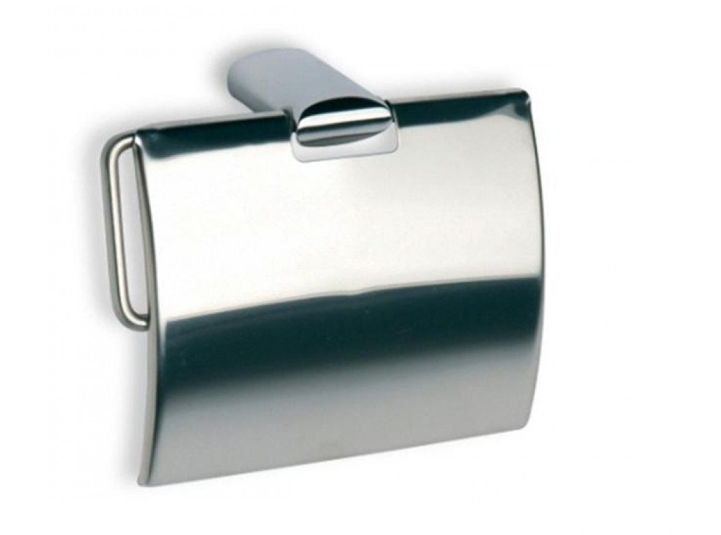 Tatay Ronda Paper Holder, INOX/Zamak, White, One Size
