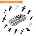 EZYKOO 425 pcs Plastic Rivets-19 Popular Sizes Car Door Panel Clips Kit Upholstery Fasteners Removal Tool GM Ford Toyota Honda Chrysler
