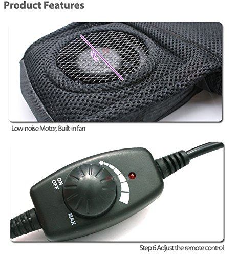 Tornado Car Cooling Wind Seat Covers Chair Cooler Cushion Seatcover Summer 12v Motors Auto Vehicle Black Color(1pack)