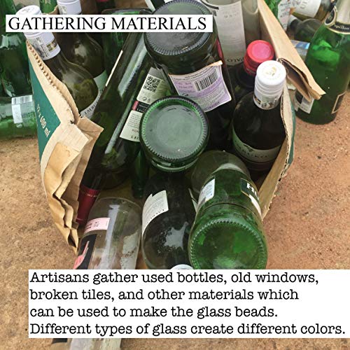 Jumbo Recycled Glass Beads Beaded Wall Hangings Extra Large African