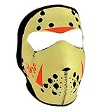 Zanheadgear Neoprene Full Face Mask, Jason Mask, Glow in The Dark