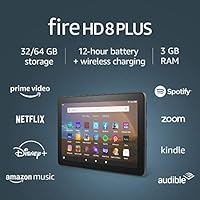 Fire HD 8 Plus tablet, HD display, 32 GB, latest model (2020 release), our best 8” tablet for portable entertainment, Slate