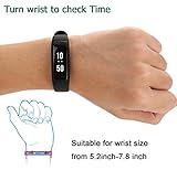 Ansbo Smart Wristband Smart Bracelet Bluetooth Band With Fitness Tracker With Heart Rate Pedometer Calorie Step Distance Sleep Monitor Call Message Remind For Android and IOS Smartphone
