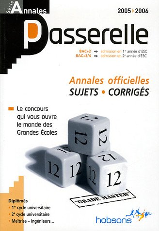 Annales passerelle ESC