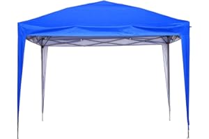 GDY 10'x10' Pop Up Canopy Tent, Outdoor Canopy Tent, Patio Tent,Commercial Instant Gazebos, Portable Shelter Canopies, for Patio/Outdoor/Wedding Parties and Events, (Blue).…