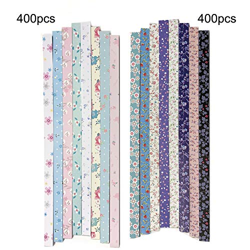 Wartoon Flower Maple Leaf Origami Stars Paper and Luminous Four-Leaf Clover Paper Set, 1820 Sheets - Thumbnail 2