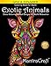 Coloring Book For Adults: Exotic Animals: Stress Relieving Animal Designs for Adults Relaxation by MantraCraft, Mantra Craft Coloring Books