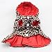 Howstar Puppy Clothing, Pet Dog Leopard Hoodie Coat Lovely Warm Apparl Outfit (Brown, L)