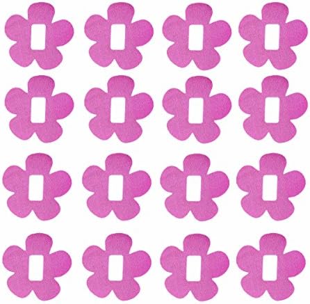 Dephia 16 Pack Adhesive Patches for Dexcom G4/G5 Decoration Waterproof Long Lasting Enough on Skin and Pre-cut Bouquet of Flowers (Pink)
