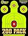 EASYSHOT Shooting Targets 18 X 12 inch. Shots are Easy to See with Our High-Vis Neon Yellow & Red Colors. Thick Silhouette Paper Sheets for Pistols, Rifles, BB Guns, Airsoft, Pellet Guns & More.