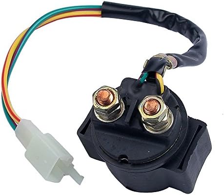 Amible Starter Relay SOLENOID for 4-stroke GY6 Engine 50cc 70 cc 90cc 110 cc 125cc 150 cc 200cc 250 cc ATV Dirt Bikes Scooters