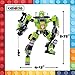 Robot STEM Toy Creative Set| 3 in 1 Transforming Action Rescue Figures Bots Construction Building Toys for Boys Ages 6-12 Years Old | Best Toy Gift Idea for Kids (Green)