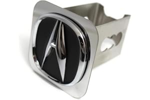 AU-TOMOTIVE GOLD Acura OEM Style 3D Chrome Logo Tow Hitch Cover Plug