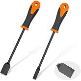 Heavy-Duty Gasket Scraper Set 2-Pc - 1" &amp; 1/2" Chrome Vanadium Steel 11.8" | Auto Repair Tool Kit, Professional Maintenance Scraper, Durable Metal Blades for Gasket Removal, Garage Workshop Essential