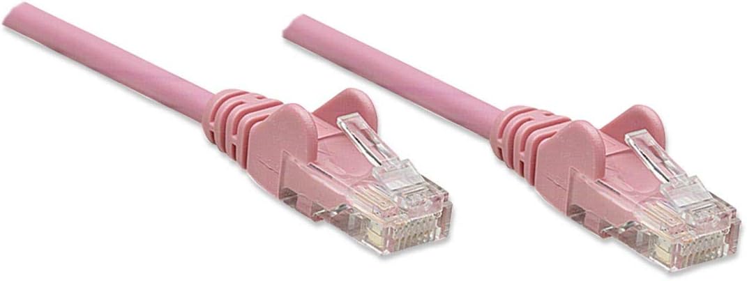 Intellinet Network Patch Cable, Cat6, 1m, Pink, CCA, U/UTP, PVC, RJ45, Gold Plated Contacts, Snagless, Booted, Polybag - Image 3