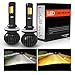 881 880 LED Fog Lights Bulbs Dual Color Fog Lamp All-in-One Conversion Kits LED Fog 3000K Amber Yellow (Orange) 6000K White (NOT Headlight) 3 Years Warranty