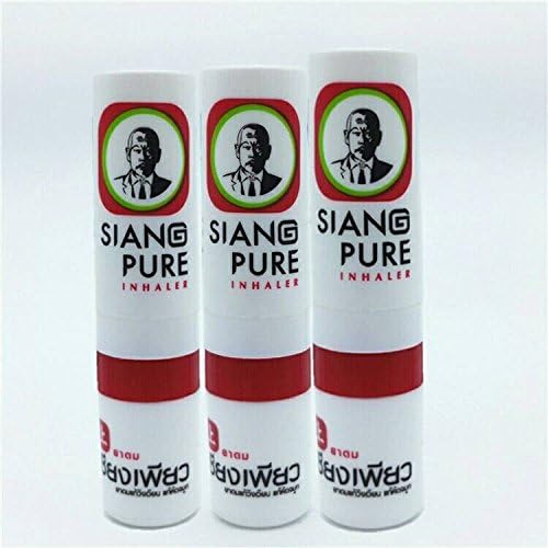 6 pc Siang Pure Oil Mint INHALER Relief from blocked nose relief stuffy nose Alleviate fatigue