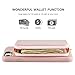 ZVE Leather Wallet Case for iPhone SE 2022 5G, iPhone 8/7 - 4.7 inch, Rose Gold