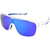 VASTY Oversized Rectangle White Trendy Sunglasses for Men Women Matt Shades Sun Glasses UV400 Blue Revo Lens