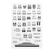 Haayward Shoes Silicone Clear Stamps Scrapbooking Photo Album DIY Paper Card Art Crafts Decor