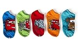 Disney Boys Cars Boys 5-Pack No Show Socks 6-8.5 994Hp-Assorted