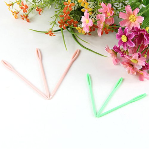 Estone 18 pcs Plastic Hand Sewing Yarn Darning Tapestry Needles Notions Craft 2 Sizes