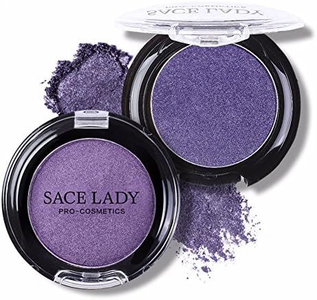 Color Salon Purple Eyeshadow Single , High Pigment Long Wearing Press Powder Eyeshadow Palette , Crueltry Free ,Mineral oil-free 0.1Oz (16 Matte)