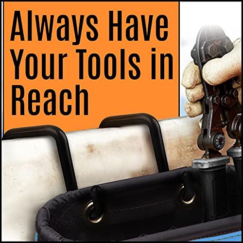 [2 Pack] Durable Lineman Bucket Hooks to Secure Tool Apron or Oval Bag