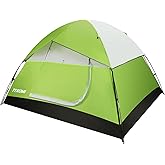 Camping Tent, TEKOMI Waterproof Family Dome Tent with Removable Rain Fly, Instant Cabin Tent for 60 Seconds Set Up, Advanced Venting Design, Fit Camp Backpacking Hiking Outdoor, Dark Green