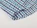 Emiqude Casual Slim Fit Long Sleeve Patchwork Dress Shirts for Men Medium Navy