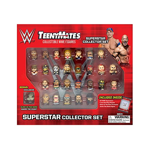 TeenyMates WWE Superstar Collector Set, 27 WWE TeenyMates 1” Figures