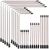 WMYCONGCONG 25 PCS 5 Sizes Male to Female 3 Pin Servo Extension Lead Wire Cable for Futaba JR Servo