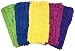 Xanitize Fleece Sweeper Mop Refills for Swiffer - Reusable, Dry Duster, for Hardwoods, Laminates - 5-pack Rainbow II primary