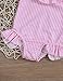 oklady Baby Girl One Piece Swimsuit Stripe Bikini Beach Bathing Suit Infant Swimwear with Bow Headband 6-12 Months