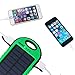 Solar Charger,Dizaul 5000mAh Portable Solar Power Bank Waterproof/Shockproof/Dustproof Dual USB Battery Bank for cell phone,iPhone,Samsung,Android phones,Windows phones,GoPro Camera,GPS and More